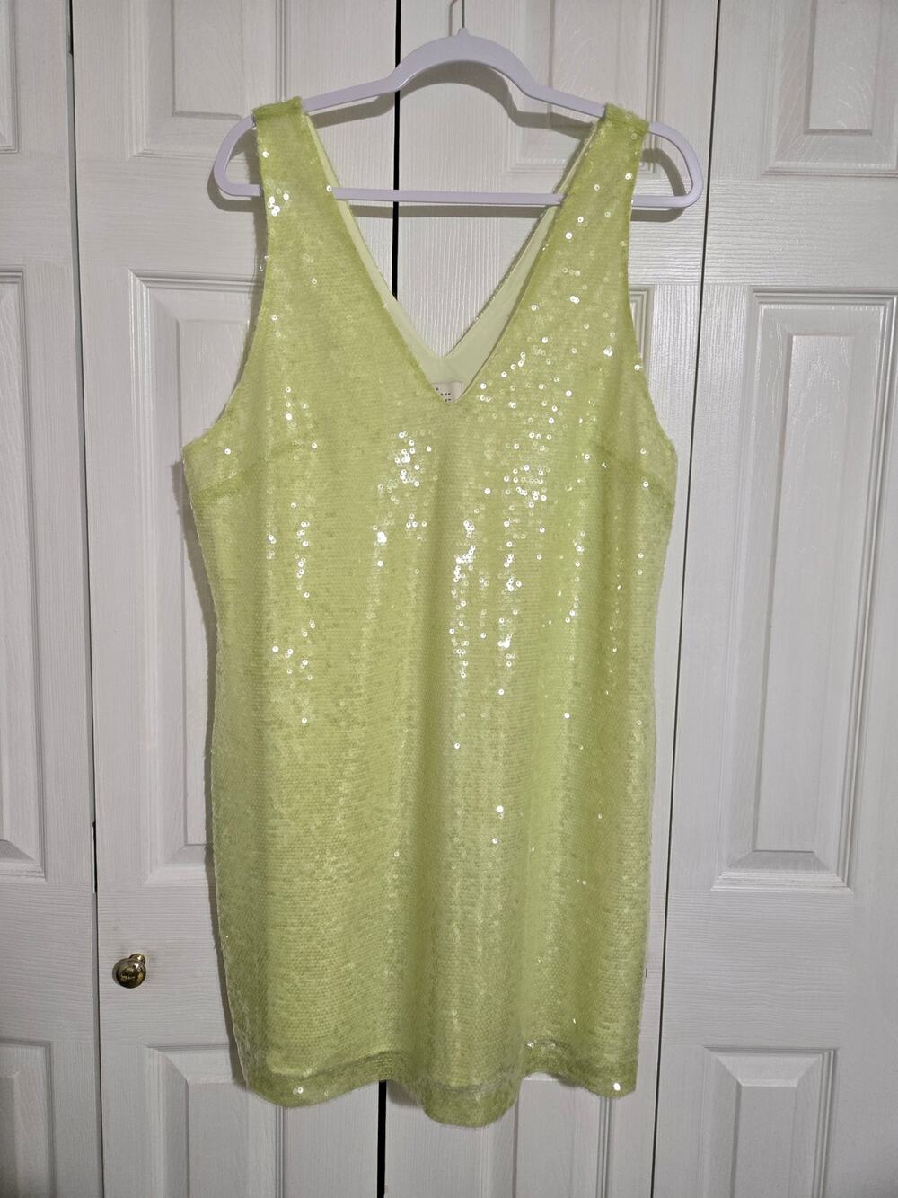 A new day xl women's mini a line sequin dress new with tags